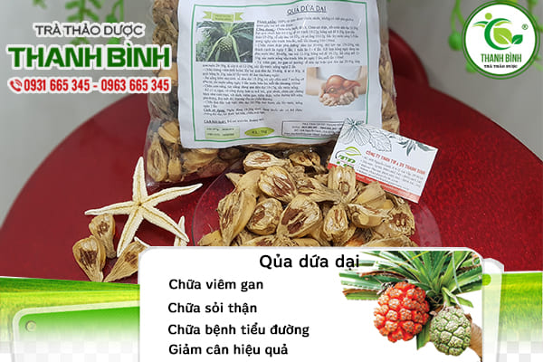 Quả dứa dại khô 1kg cao cấp - hàng công ty
