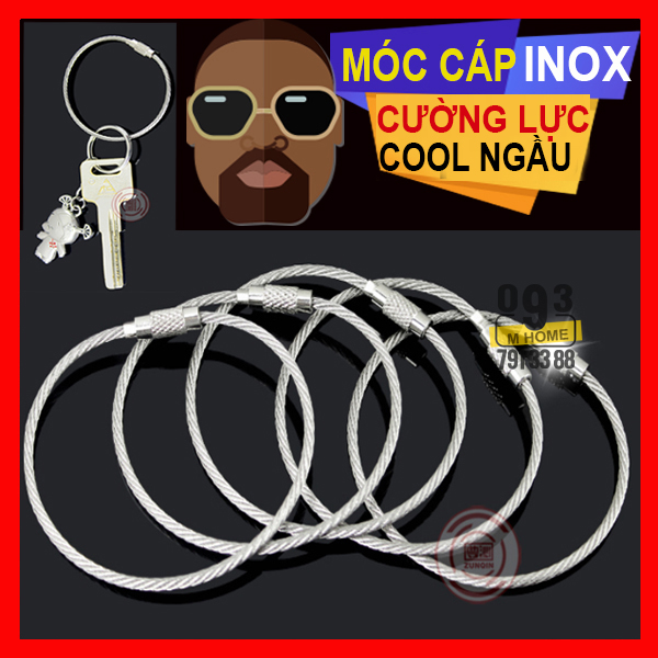 Multifunctional Wire Rope Boutique Stainless Steel Key Ring EDC Wire Chain Backpack Hanging Ring