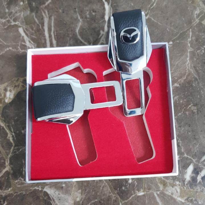 Bộ 2 chiếc chốt khóa dây đai an toàn, chống kêu ô tô, xe hơi Maz.da 4S-MA