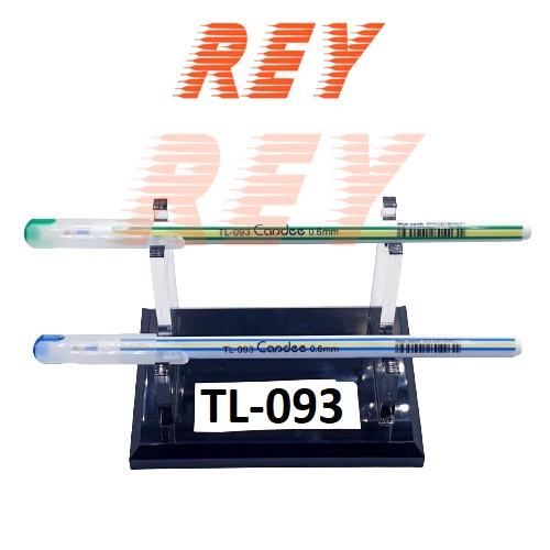 Giao hỏa tốc - Hộp 20 cây bút bi đùn mực xanh Thiên long 0.6 mm Candee TL-093 - bút bi nến