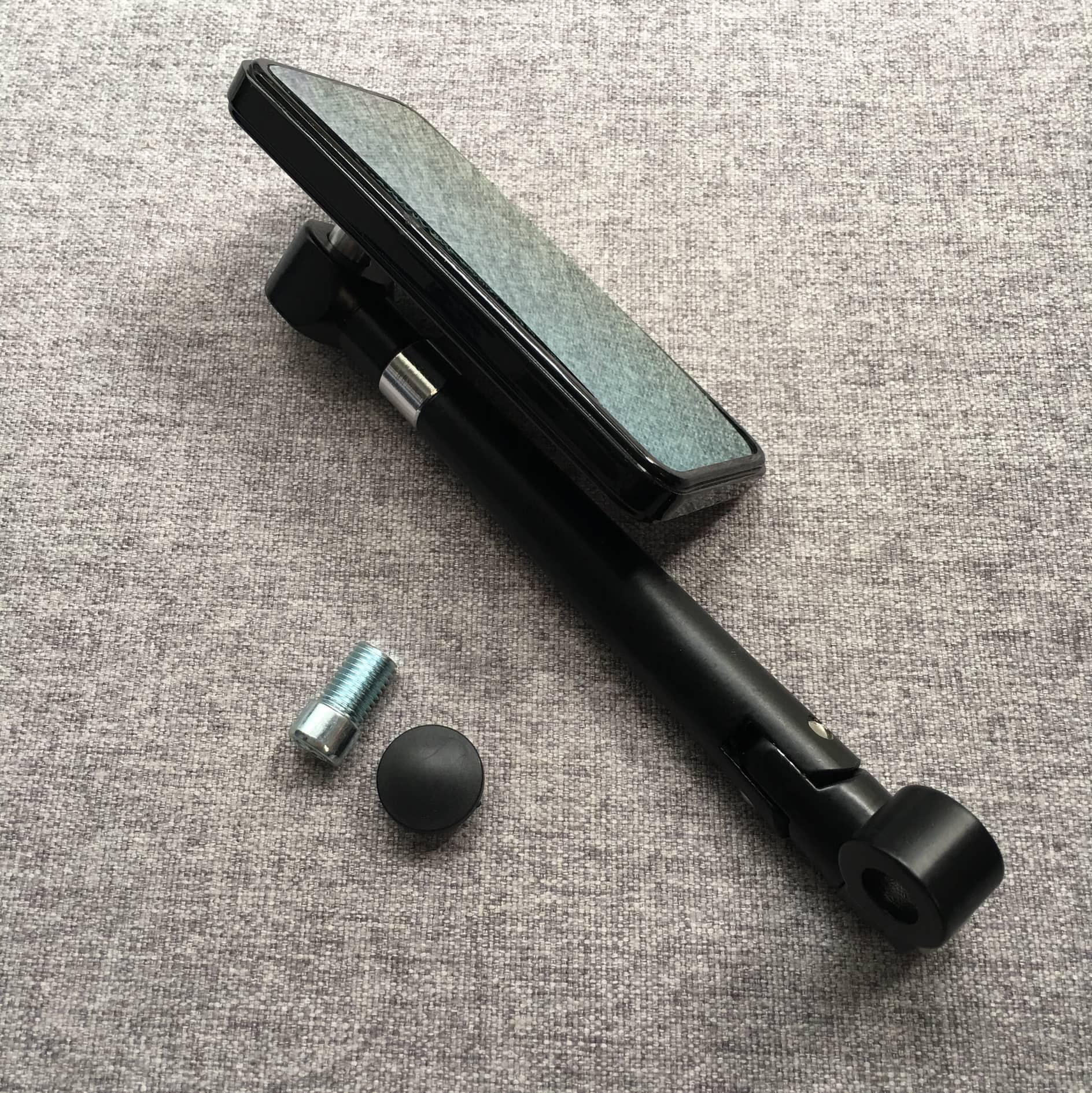 Kính chiếu hậu gắn xe máy kiểu Iphone CAO CẤP HÌNH CHỮ NHẬT (MÀU ĐEN)(1 GƯƠNG BÊN TRÁI)