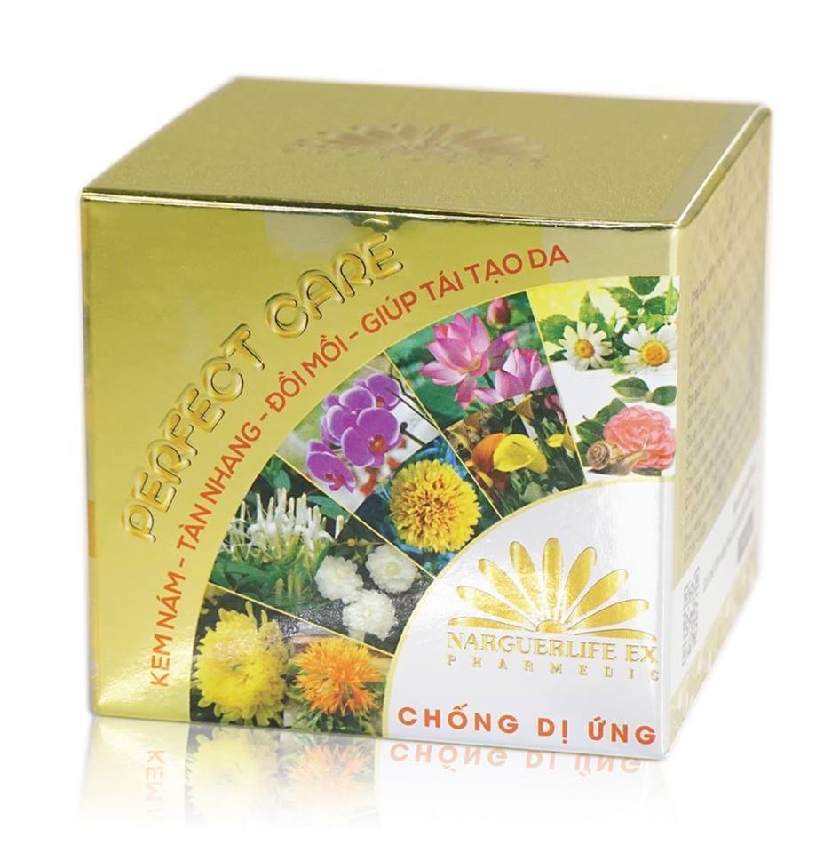 Kem nám tàn nhang đồi mồi giúp tái tạo da chống dị ứng Perfect Care Mỹ Phẩm NARGUERLIFE EX 12g