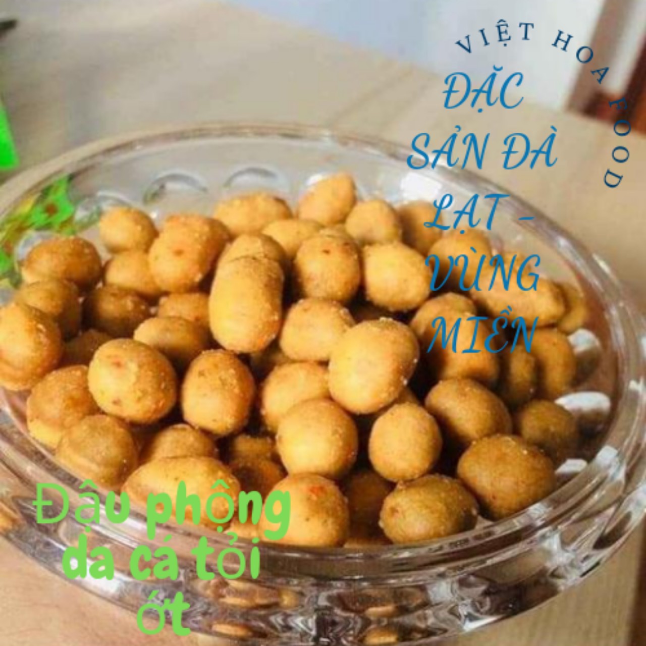 Hộp 500Gr Đậu phộng da cá cốt dừa giòn thơm ngon