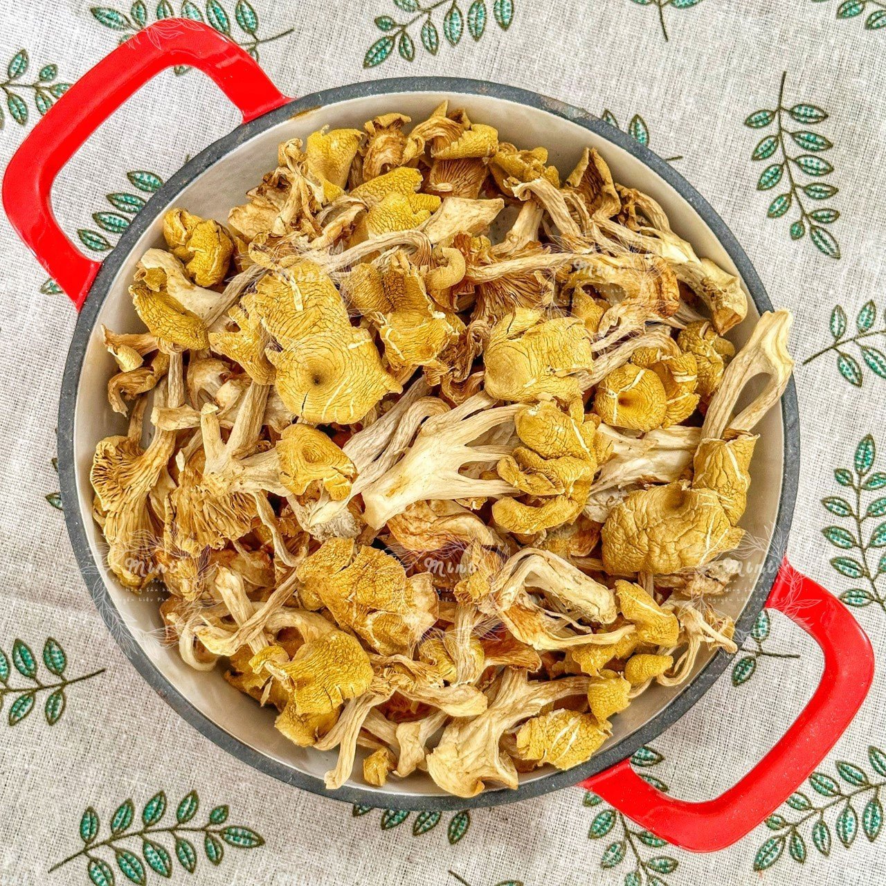 Nấm Mỡ Gà Sấy Khô (Nấm Sò Vàng - Nấm Bào Ngư Vàng - Tamogitake) - Túi 100gr
