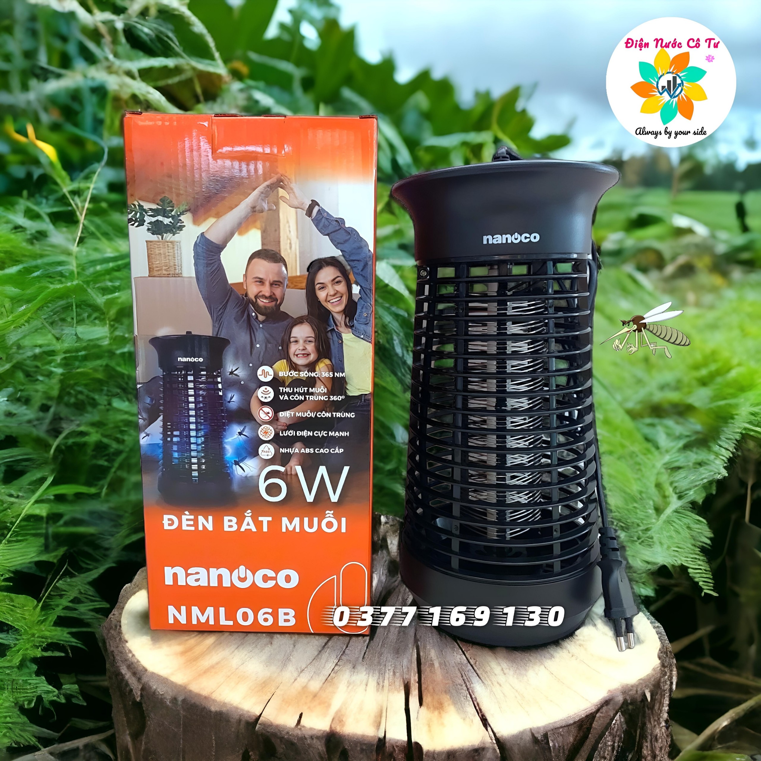 Đèn bắt muỗi côn trùng cao cấp 6w Nanoco NML06B