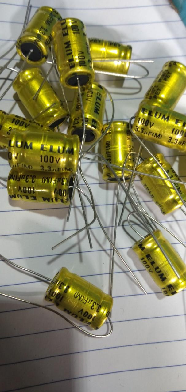 10 Tụ loa 3.3uf 100v