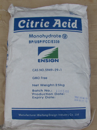 1 KG PHỤ GIA AXIT CHANH – ACID CITRIC MONOHYDRATE (BỘT CHUA, BỘT CHANH)