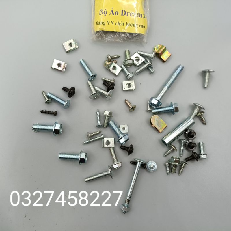 Bộ ốc vít bắt nhựa dàn áo xe Dream 2