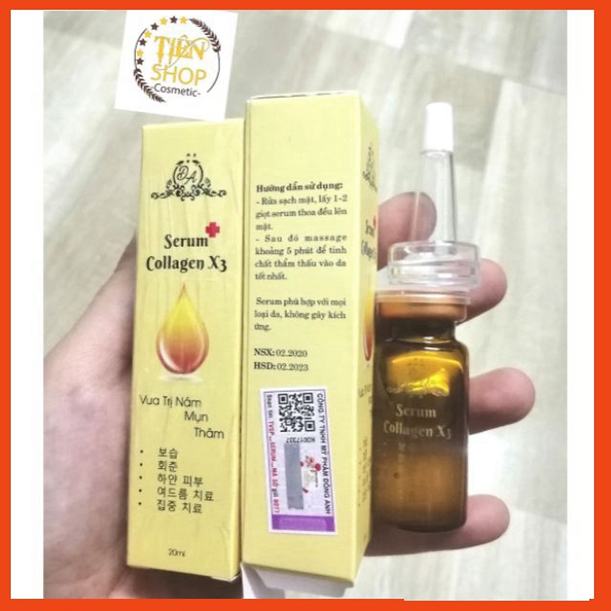 [HCM]Combo Kem Face X3 Và Serum Dưỡng Collagen X3