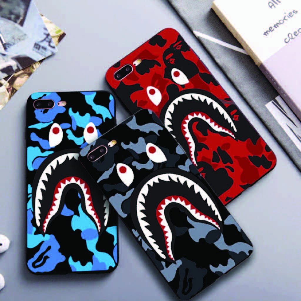 Ốp Lưng Iphone ⚡ Ốp Lưng Điện Thoại Iphone Bape Cá Mập ⚡ Full Các Dòng Iphone