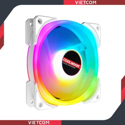 Fan Case Coolmoon X1 - Led RGB Dual Ring (Led tâm + Led viền)