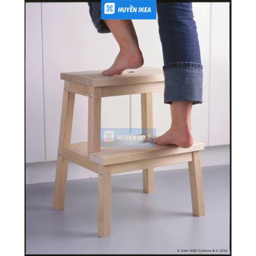 Ghế bậc thang gỗ rắn chắc IKEA BEKVAM