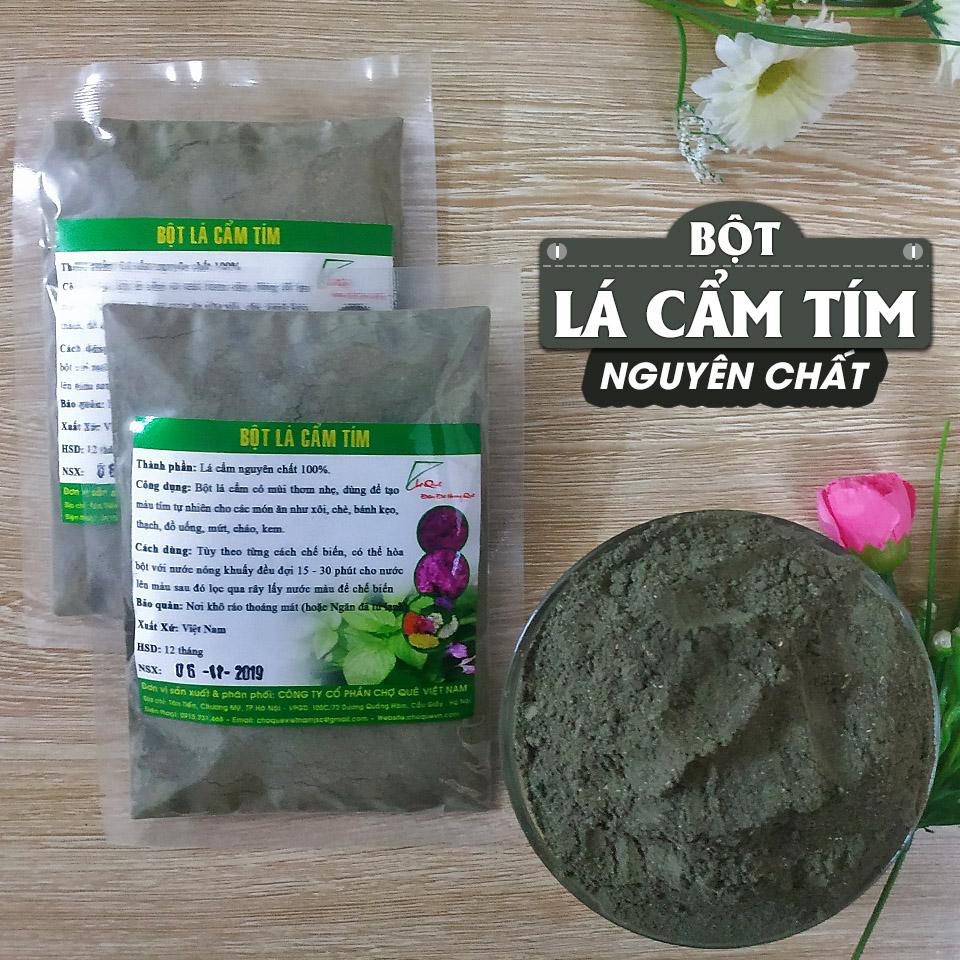 Bột Màu Tự Nhiên Nấu Xôi Màu Tím (Bột Lá Cẩm Tím)