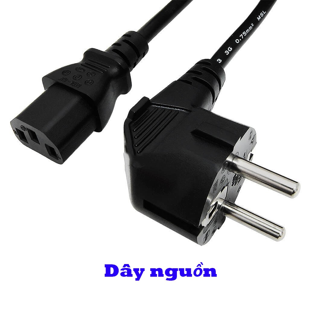 Dây nguồn 3 chấu dùng cho nồi cơm điện, ấm siêu, máy tính