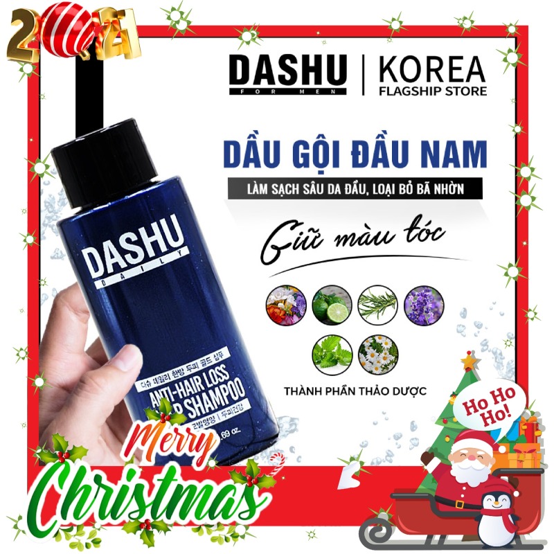 Dầu gội đầu hàng ngày chống rụng tóc Dashu Daily Anti-Hairloss Scalp Shampoo 50ml, chiết xuất thảo mộc, thành phần thiên nhiên không chứa Silicone và chất bảo quản, cung cấp protein cho tóc, dưỡng ẩm, giảm khô xơ, phục hồi tóc hư t nhập khẩu
