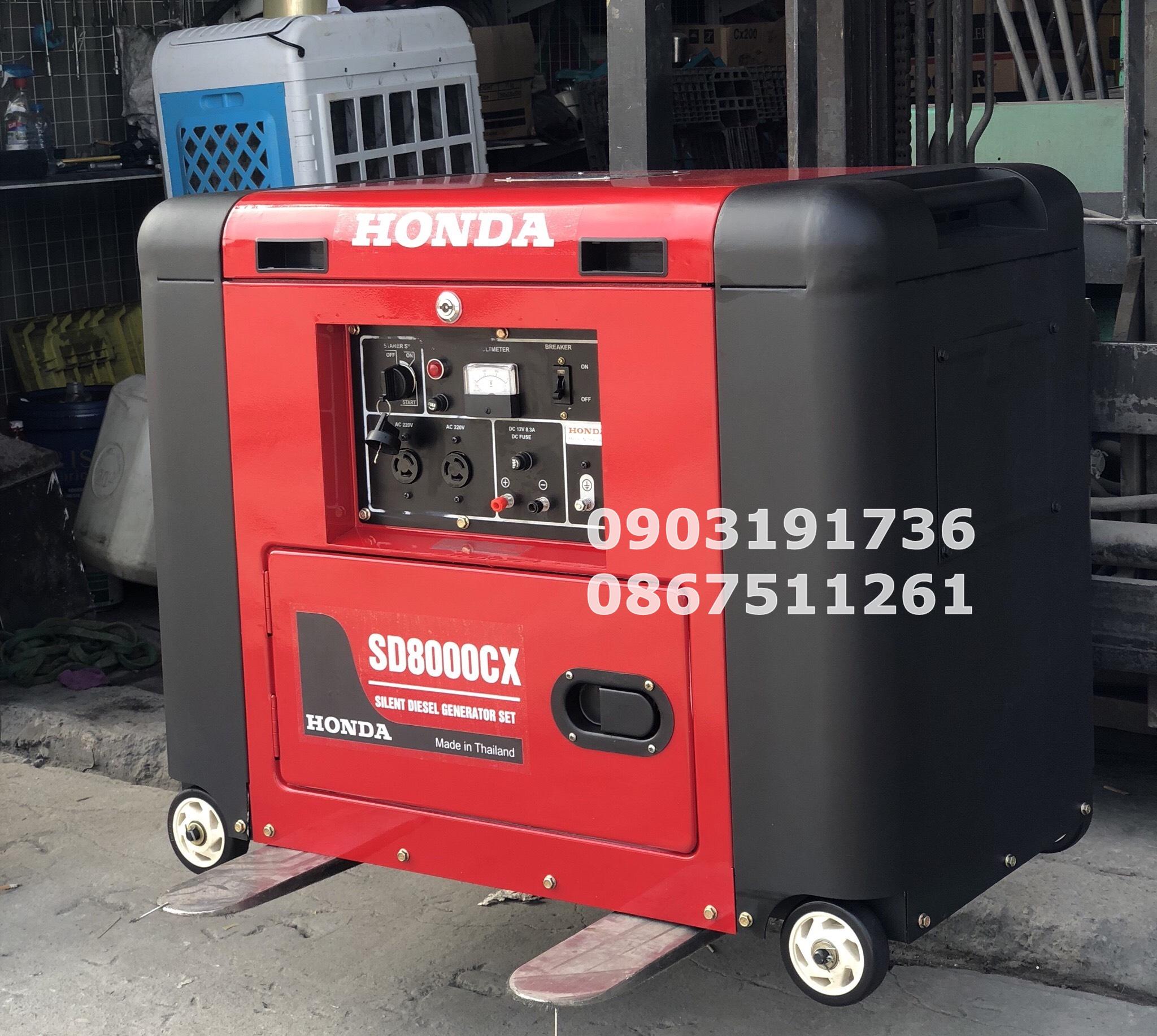 Máy phát điện Honda SD 8000CX đề nổ, siêu chống ồn