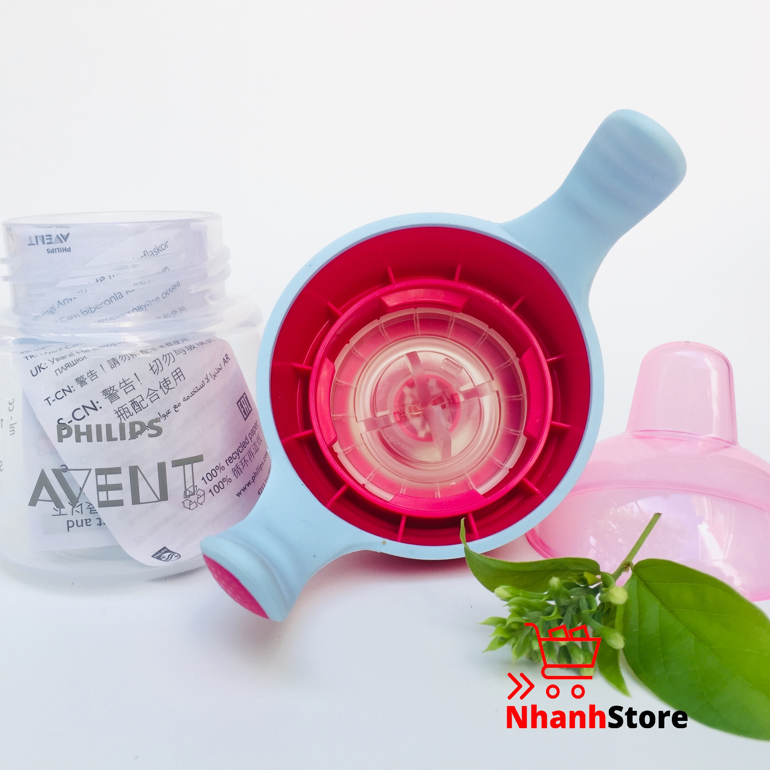 Bình tập uống Avent cho bé từ 6 tháng (200ml), 12 tháng (260ml) [Có họa tiết]