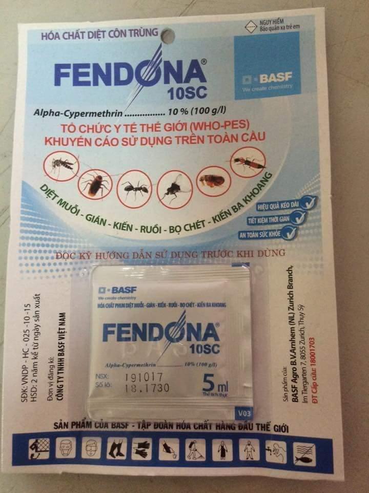 COMBO 2 VĨ THUỐC DIỆT MUỖI FENDONA 5CC