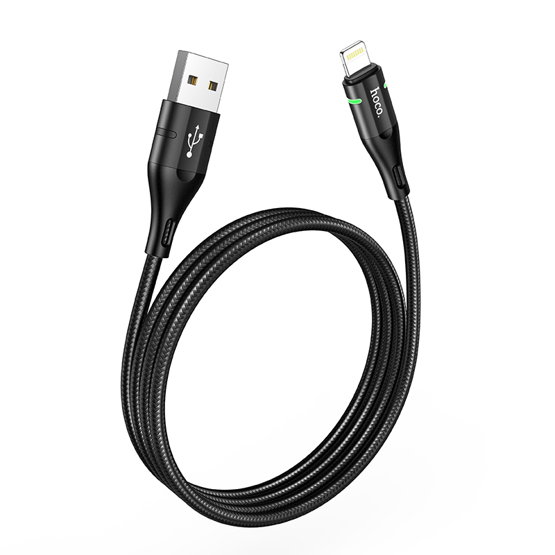 Cáp sạc nhanh Hoco U93 siêu bền 2.4A iPhone / Android/ iPad dây dài 1.2m
