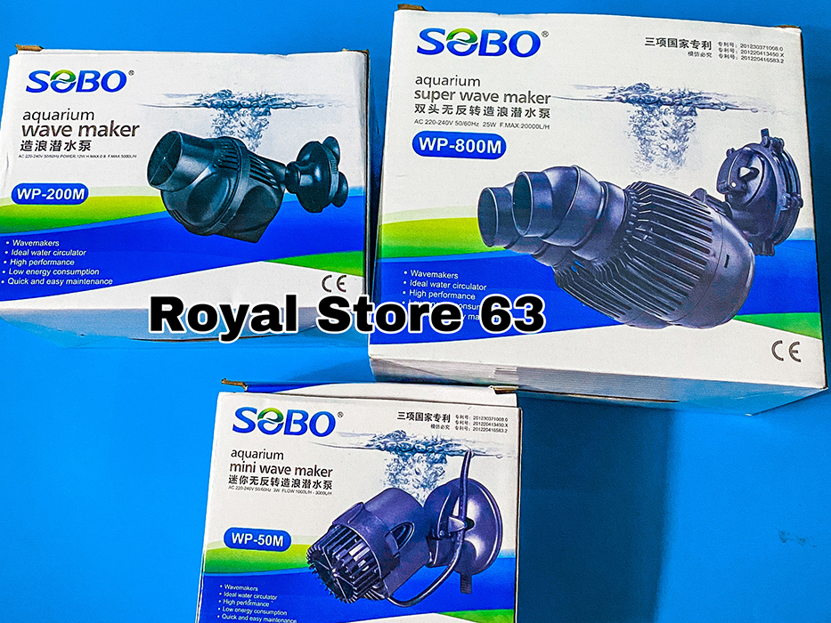 Máy Thổi Luồng Sobo , Tạo Sóng Hồ Cá WP 50M, 200M, 800M
