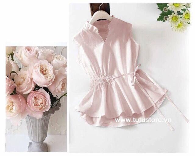 [HCM]Siêu Hot: Áo Cổ V Rút Eo Siêu Xinh ( Kèm hình thật)