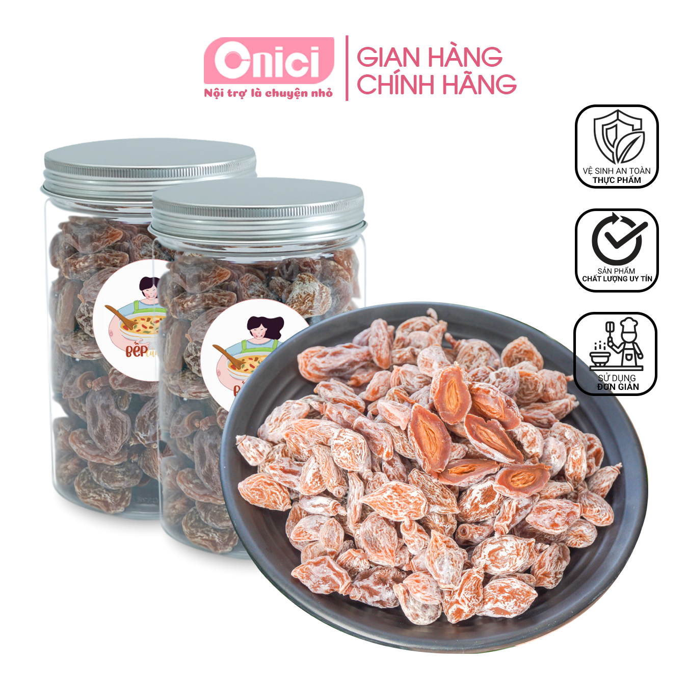 Xí muội thịt Bếp Của Mẹ ONICI ô mai thịt 500gr