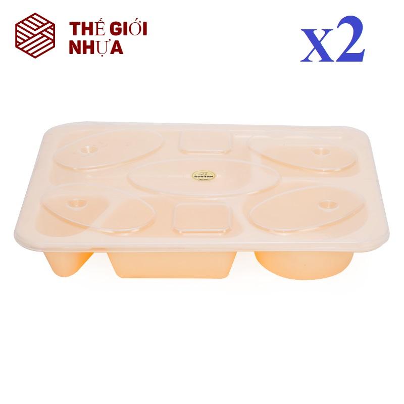 [HCM]Combo 2 Khay Cơm Lớn Duy Tân (32 x 26 x 6 cm) No.758