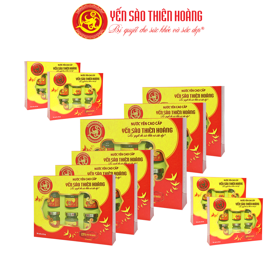 Combo 10 Hộp Yến Thiên Hoàng 12% ( 60 lọ )