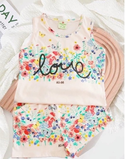 Bộ Sát Nách Bé Gái Size Đại 16-26kg