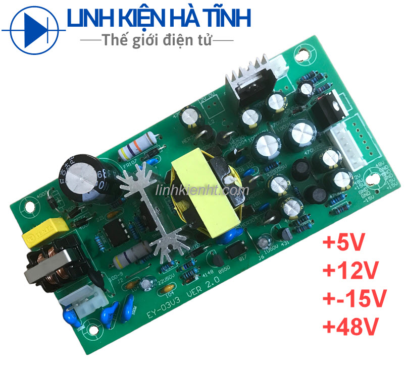 Nguồn xung cho mixer bàn, vang số, vang cơ, eq 5v 12v 48v +15 -15v nguồn mixer, nguon 15v, nguon 12v, nguon 48v