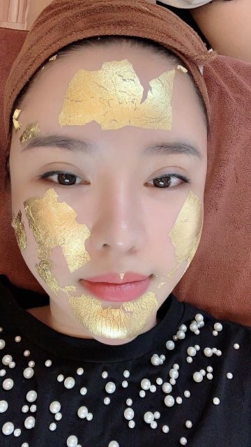 Combo 10 Miếng Mặt Nạ Dát Vàng 24K Nguyên Chất