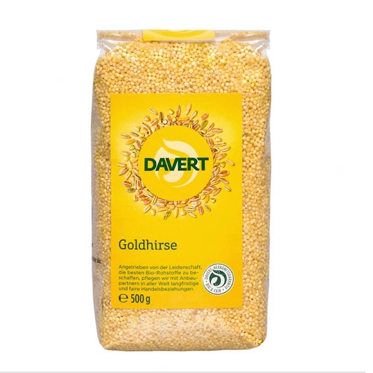 Hạt kê vàng hữu cơ Davert 500gr (organic)