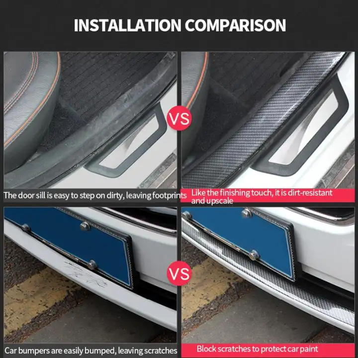 5cm X 2 5meter Car Door Protector Carbon Fiber Rubber Car Stickers