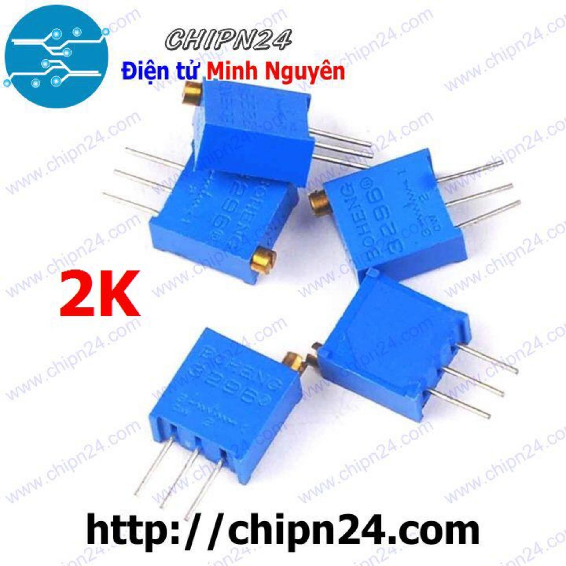 [3 con] (KG2) Biến trở tinh chỉnh 2K (3296W) (Biến trở VR vi chỉnh W202)