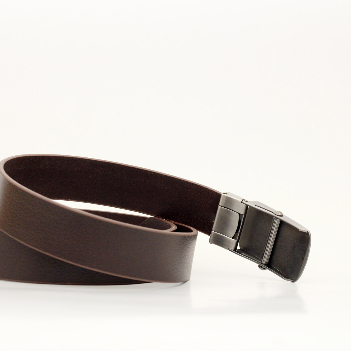 Thắt lưng khóa lăn SML01, da bò nguyên tấm bền bỉ, khoá lăn (khoá kéo) hợp kim không rỉ, Anh Tho Leather