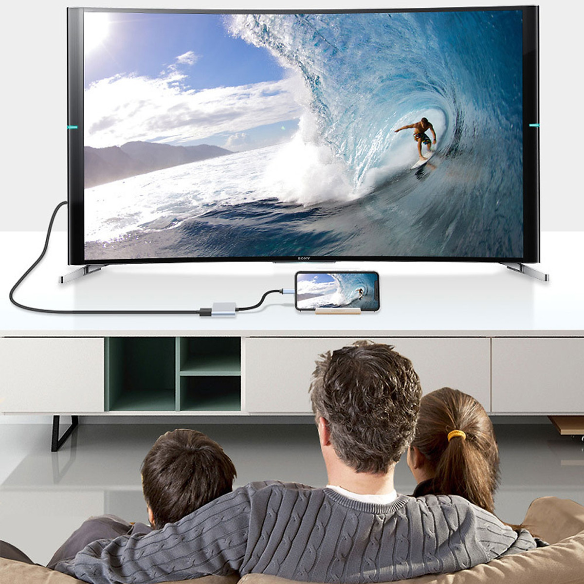 Hub Chuyển Đổi TypeC Ra Cổng 2 HDMI SeaSy SS92