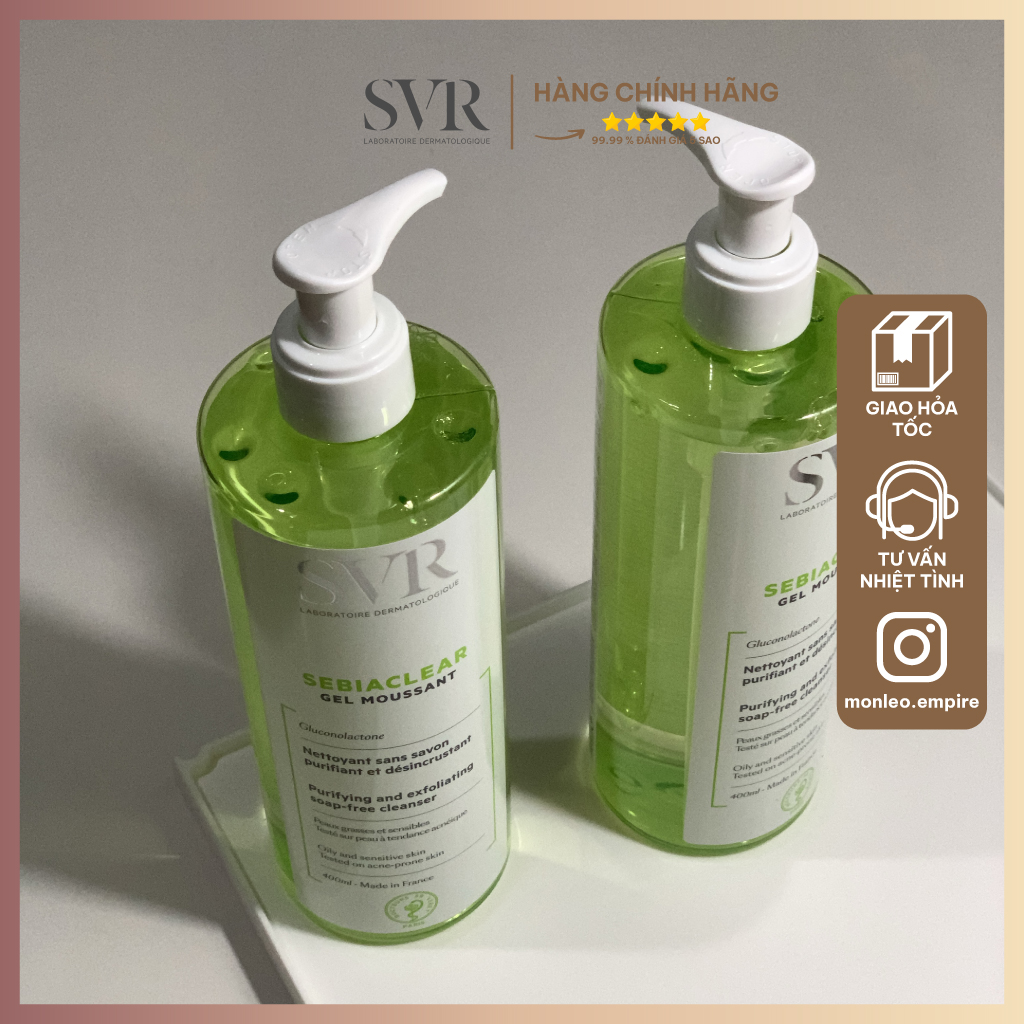 Sữa rửa mặt SVR SEBIACLEAR Gel Moussant