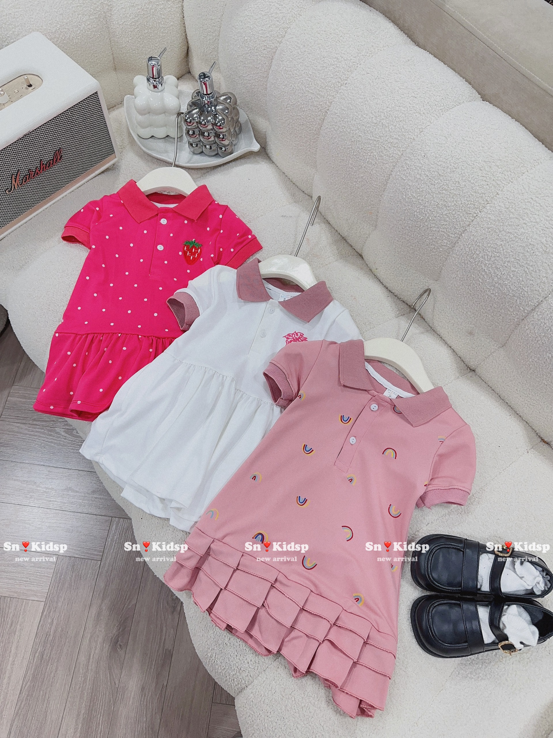 Váy polo mẫu đuôi cá cho bé gái