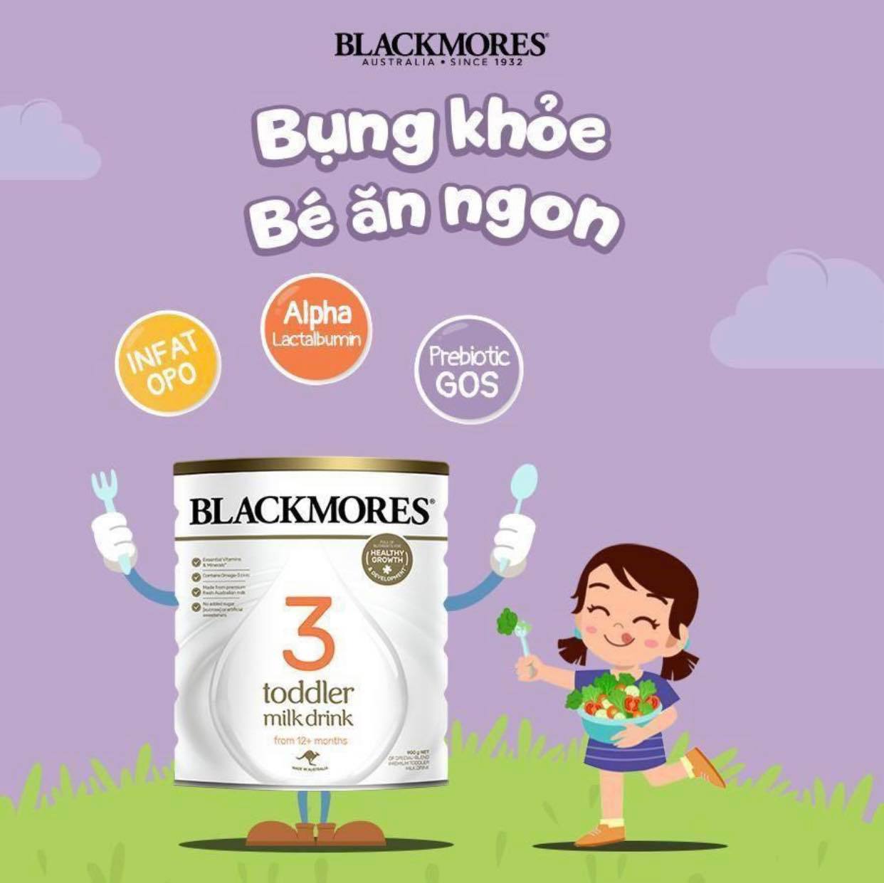 sữa blackmore chính hãng Giantmom - Sữa Blackmores số 1 2 3 - 900gr