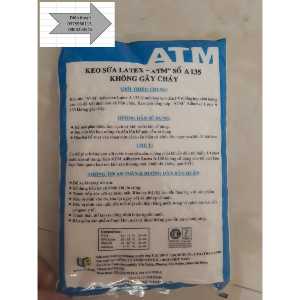 keo sữa Techchem,ATM( giao ngẫu nhiên 2 loại) gắn gỗ và giấy