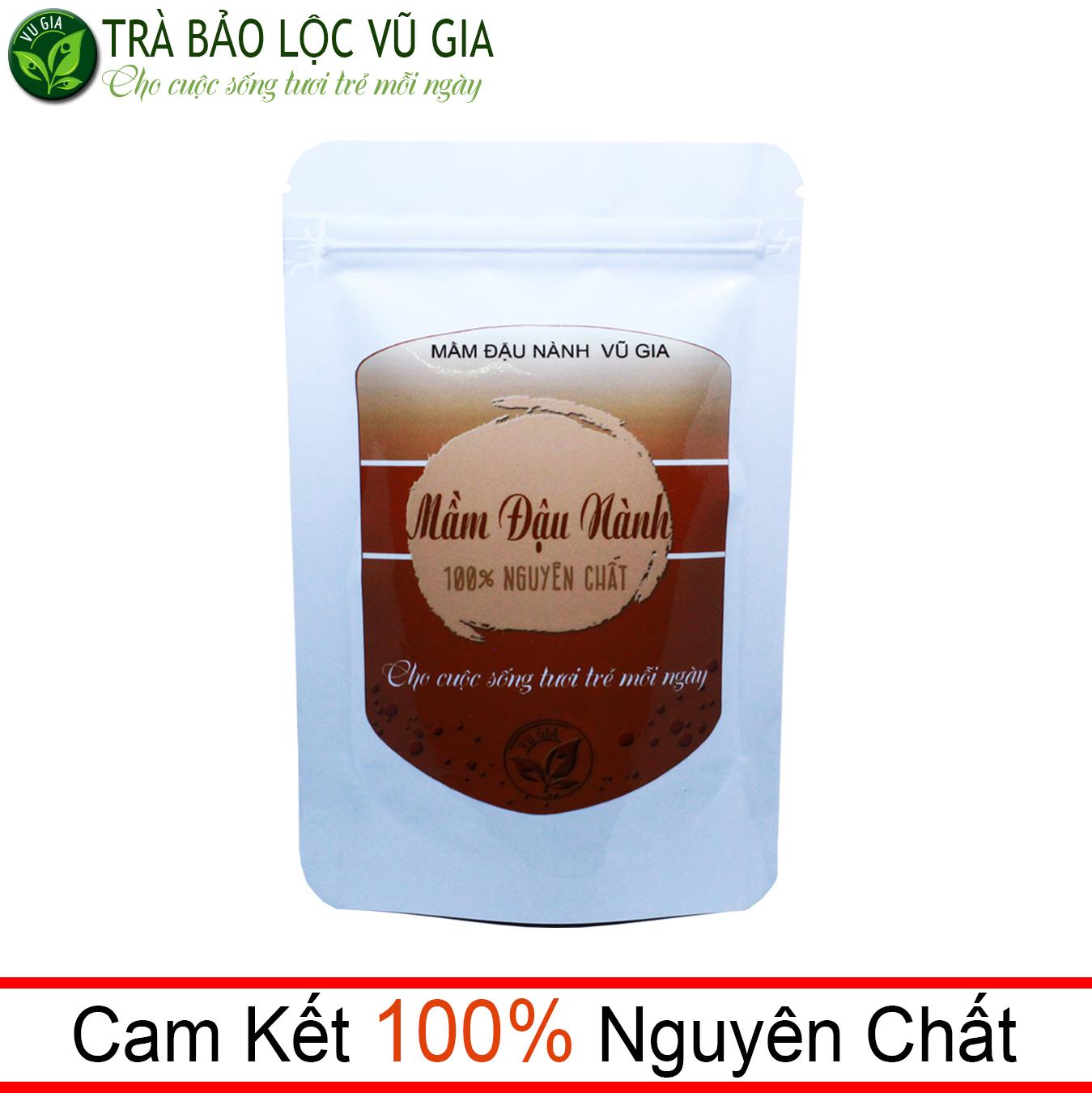 Mầm Đầu Nành Nguyên Chất Vũ Gia (100g/túi) + Hỗ trợ đắp mặt dưỡng da, phục hồi tổn thương, tăng kích thước vòng 1 - Đã được kiểm nghiệm y tế