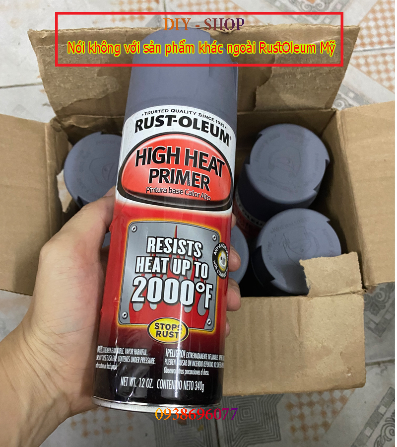 Sơn Lót Chịu Nhiệt Độ Cao - High Heat Primer 2000°F ( Sơn lót chịu nhiệt cao cấp đến từ Mỹ)