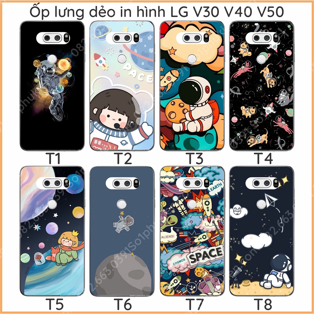Ốp lưng lg v30 , v30 plus , v35 , v40 , v50s, v50, l:g g8x dẻo in hình vũ trụ đẹp