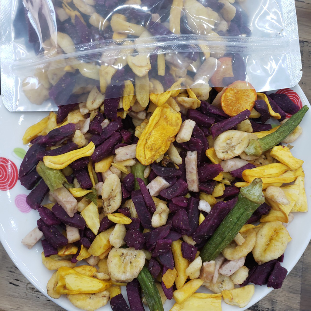 Combo 1kg thập cẩm sấy (Trái Cây Sấy hàng vụn)