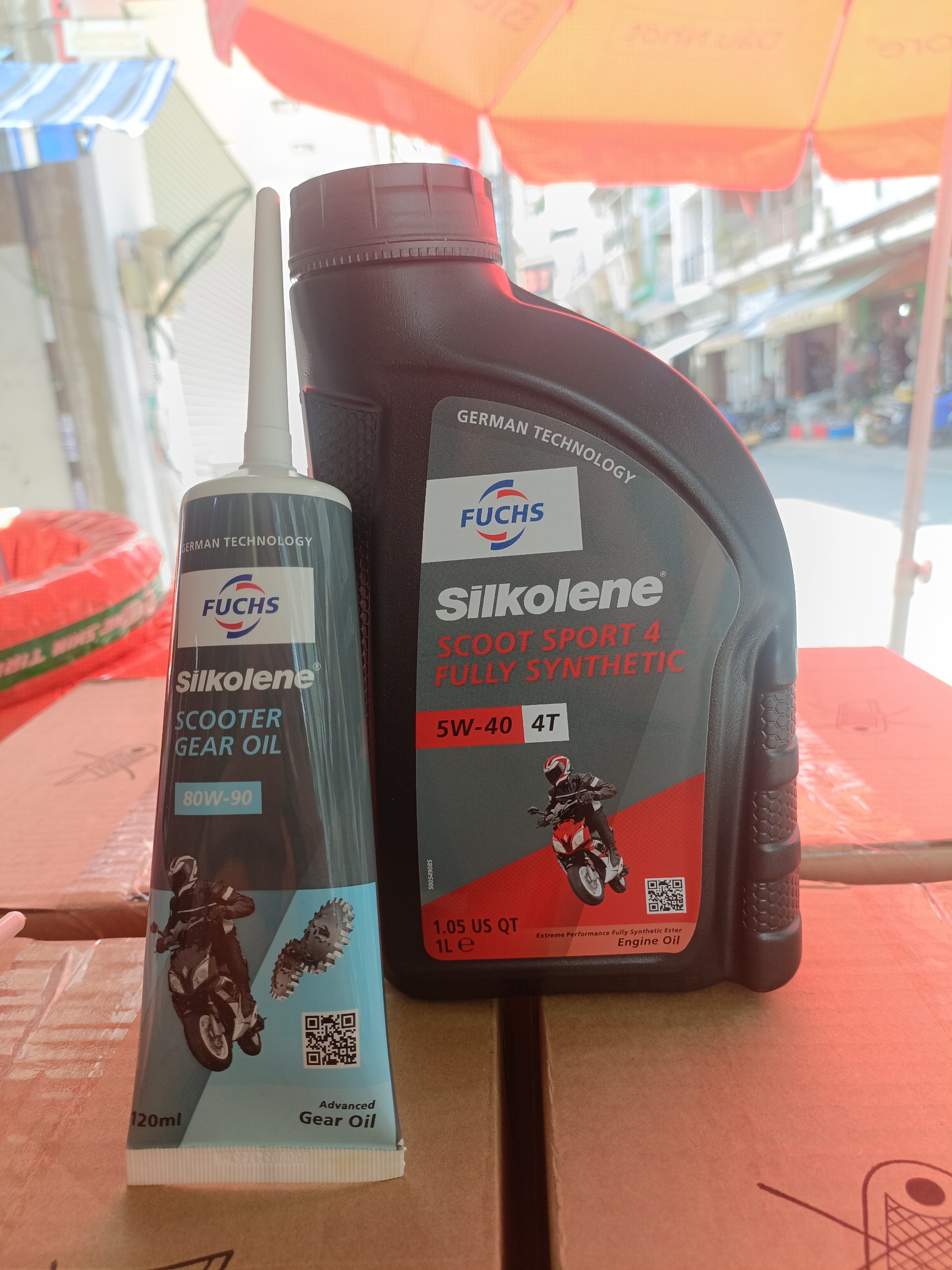 nhớt Fuchs silkolene 5w-40 scoter 1L
