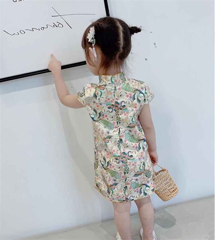 Váy Đầm Sườn Xám Cách Tân Cho Bé Gái ( 1 đến 5 tuổi)