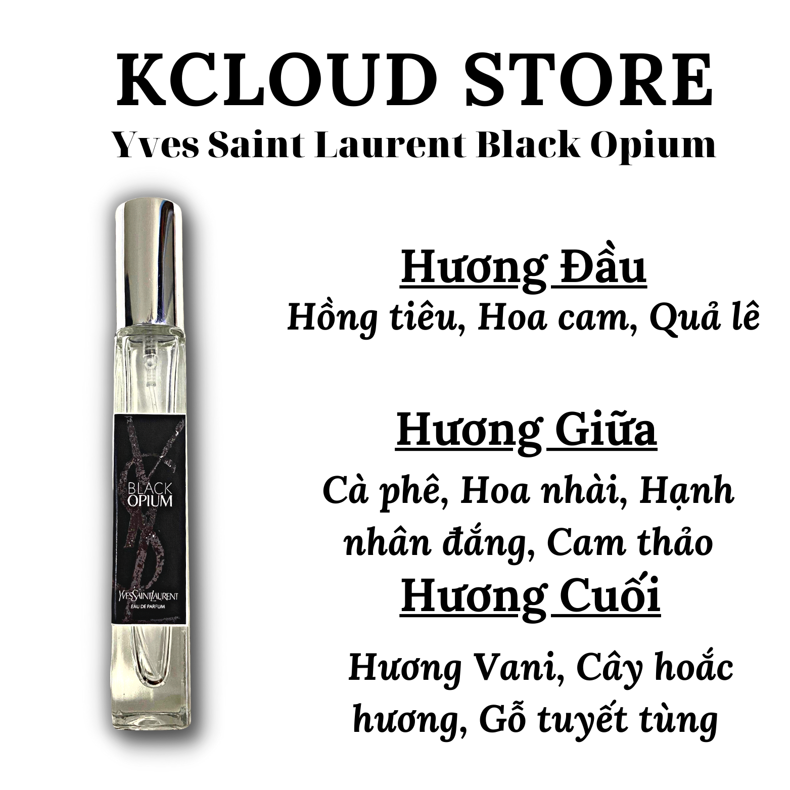 Nước Hoa Nữ Yves Saint Laurent Black Opium chiết