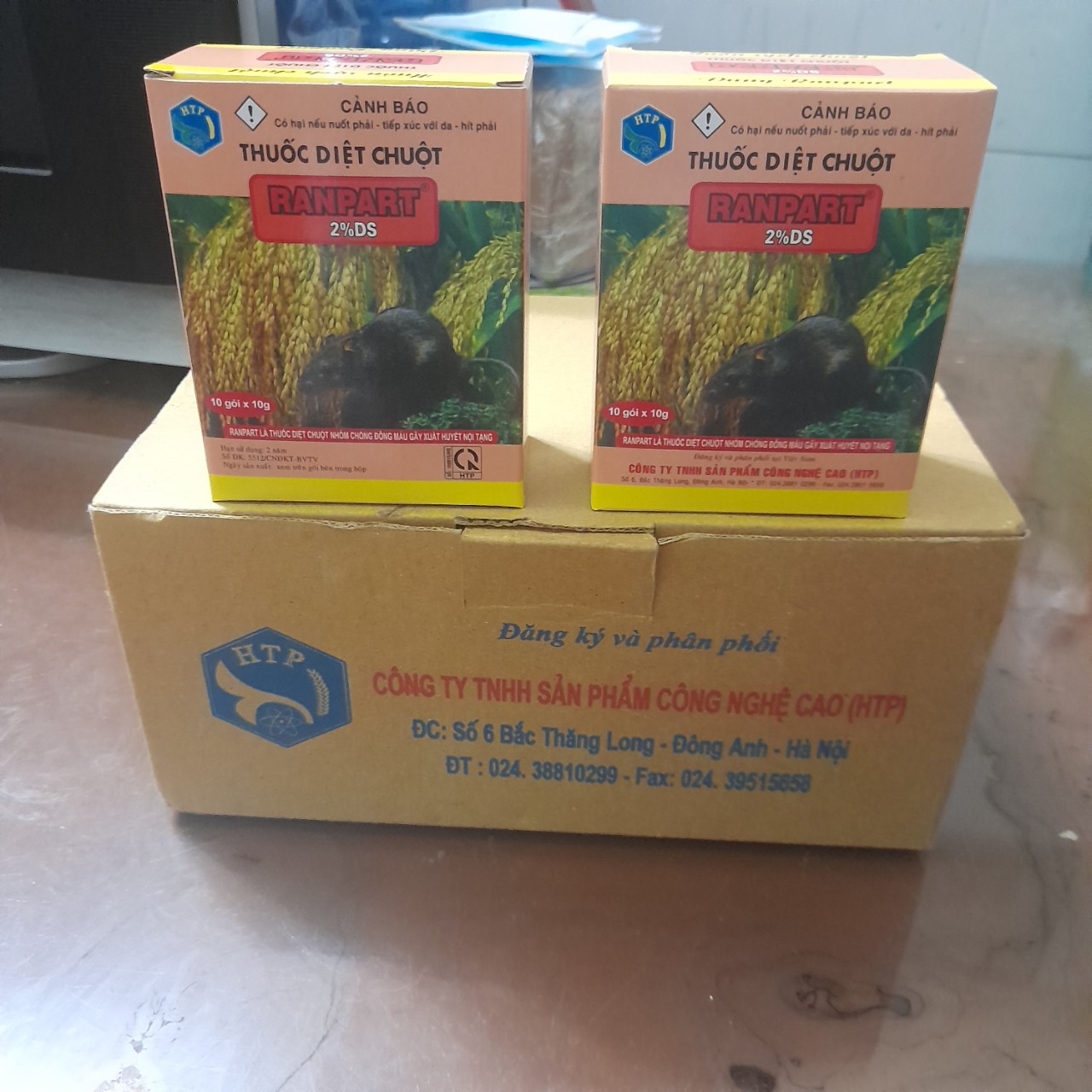(Combo 2 hộp) THUỐC DIỆT CHUỘT Ranpart 2%DS