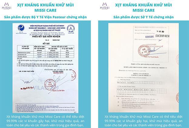 Xịt kháng khuẩn Missi Care