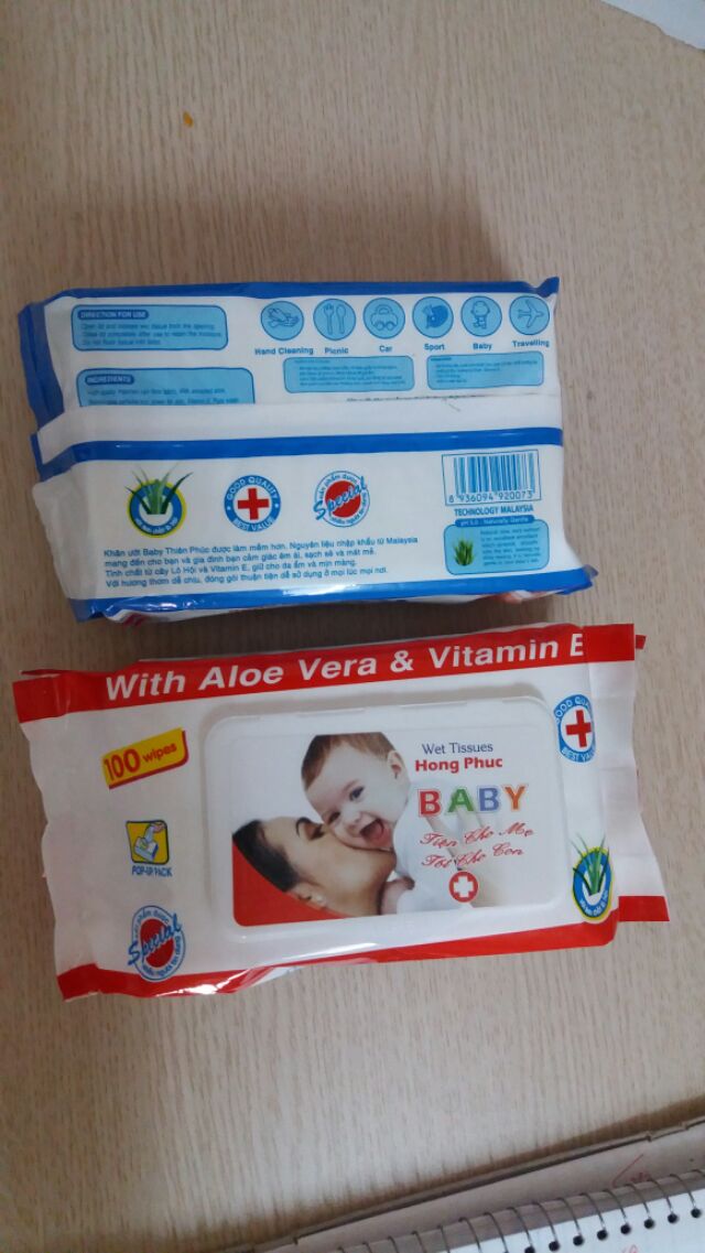 Khăn Uớt Bịch 100 Tờ